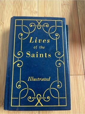 Lives of the Saints Illustrated Hardcover - Blue
